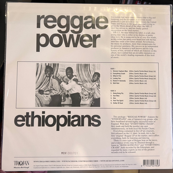 The Ethiopians - Reggae Power | Music On Vinyl (MOVLP2719)