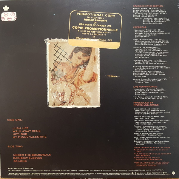 Rickie Lee Jones - Girl At Her Volcano | Warner Bros. Records (92 38051)