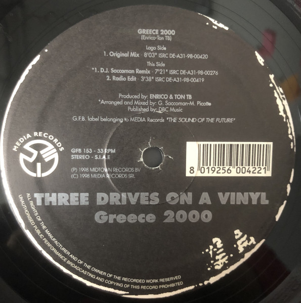 Three Drives - Greece 2000 | GFB Records (GFB 153)