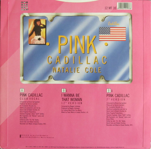 Natalie Cole - Pink Cadillac | EMI-Manhattan Records (12 MT 35) - 2