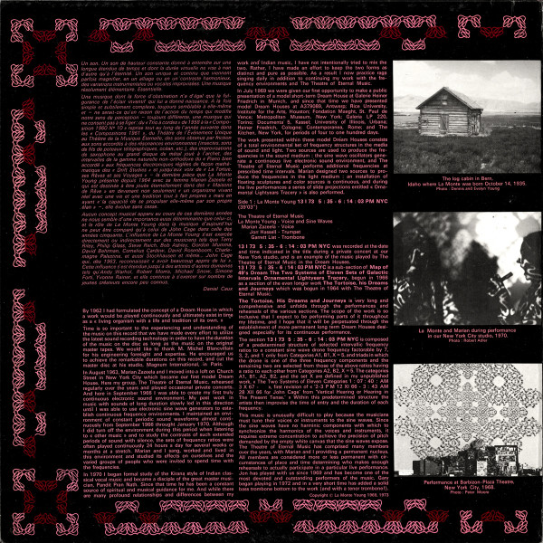 La Monte Young , Marian Zazeela , Theatre Of Eternal Music - Dream House 78'17" | Shandar (83 510) - 2 La Monte Young , Marian Zazeela , Theatre Of Eternal Music - Dream House 78'17" | Shandar (83 510) - 2