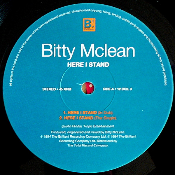 Bitty Mclean - Here I Stand | Brilliant! (12 BRIL 3) - 3 Bitty Mclean - Here I Stand | Brilliant! (12 BRIL 3) - 3