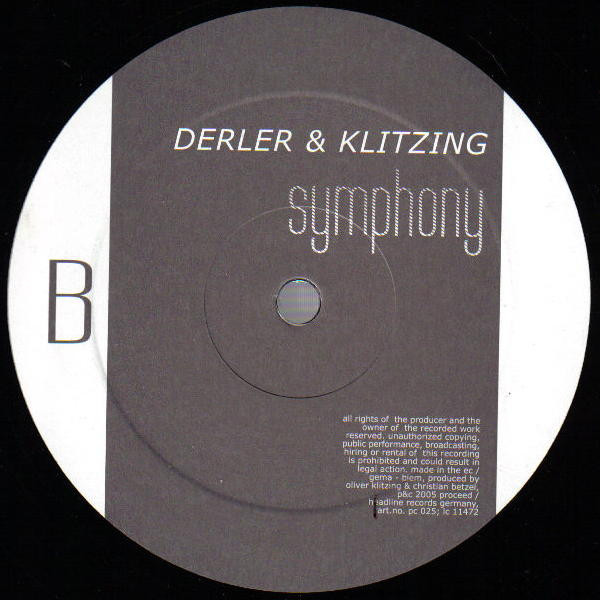 Derler & Klitzing - All The Machines / Symphony | Pro-ceed (PC 025) - 2