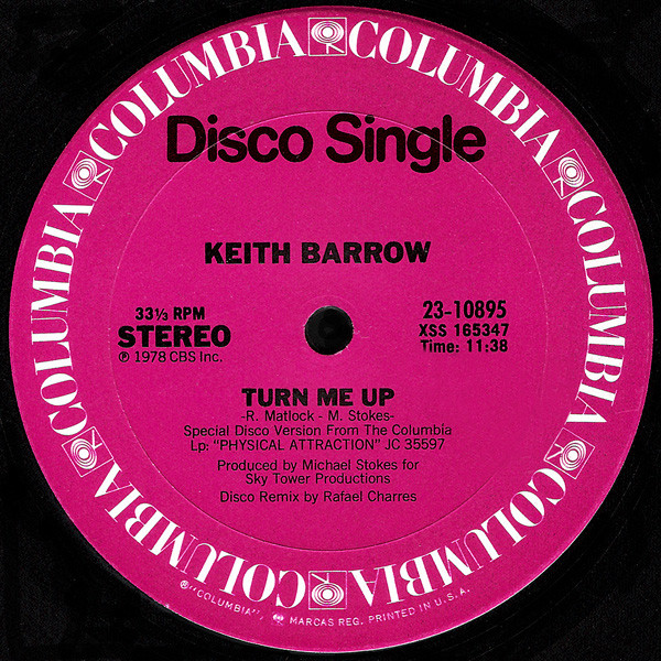 Keith Barrow - Turn Me Up | Columbia (23-10895)