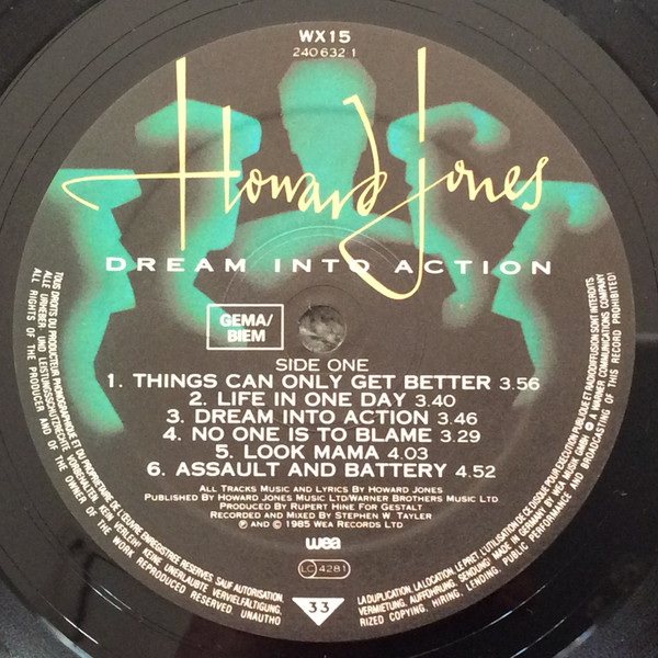 Howard Jones - Dream Into Action | WEA (240 632-1) - 3 Howard Jones - Dream Into Action | WEA (240 632-1) - 3