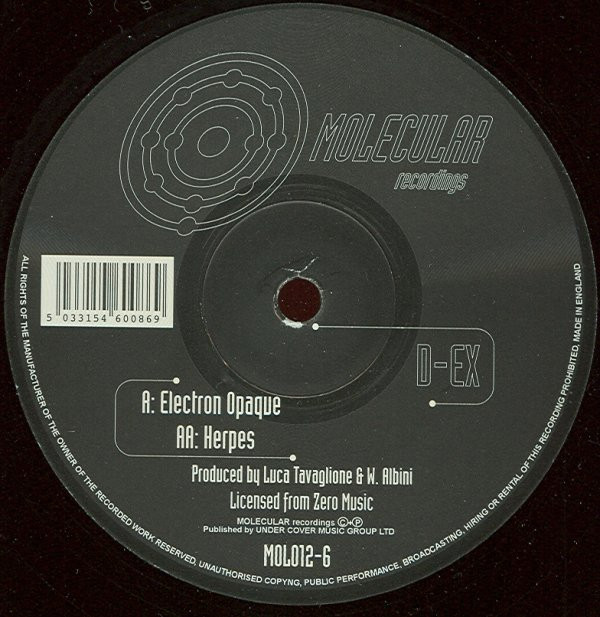 D-Ex - Electron Opaque | Molecular Recordings (MOL 012-6)