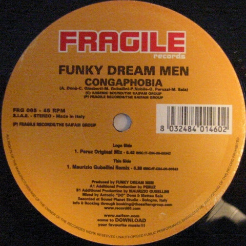 Funky Dream Men - Congaphobia | Fragile Records (FRG 065) - main