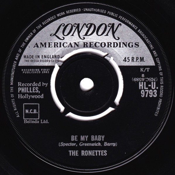 The Ronettes - Be My Baby | London Records (HL-U. 9793) - main
