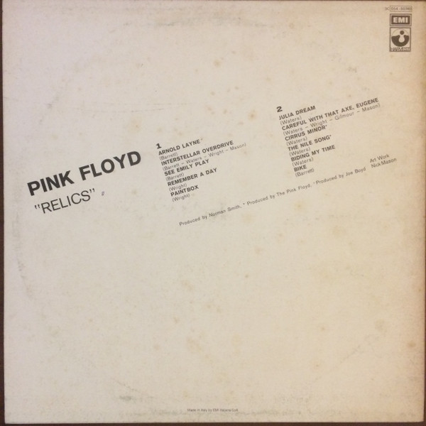 Pink Floyd - Relics | Harvest (3C 054-50740) - 2