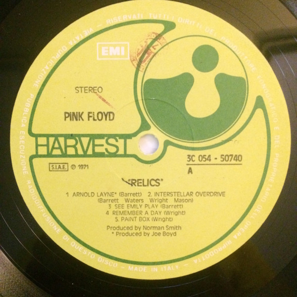 Pink Floyd - Relics | Harvest (3C 054-50740) - 3