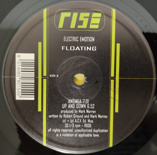 Electric Emotion - Floating | Rise Records (R 006) - 2