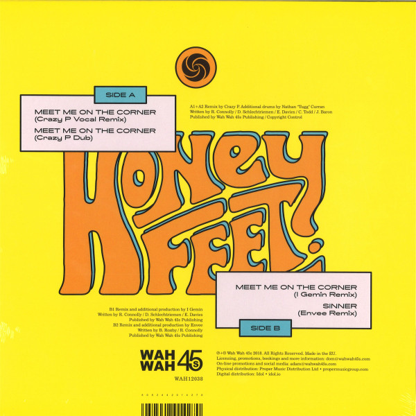 Honeyfeet - Meet Me On The Corner Remixes | Wah Wah 45s (WAH12038) - 2 Honeyfeet - Meet Me On The Corner Remixes | Wah Wah 45s (WAH12038) - 2