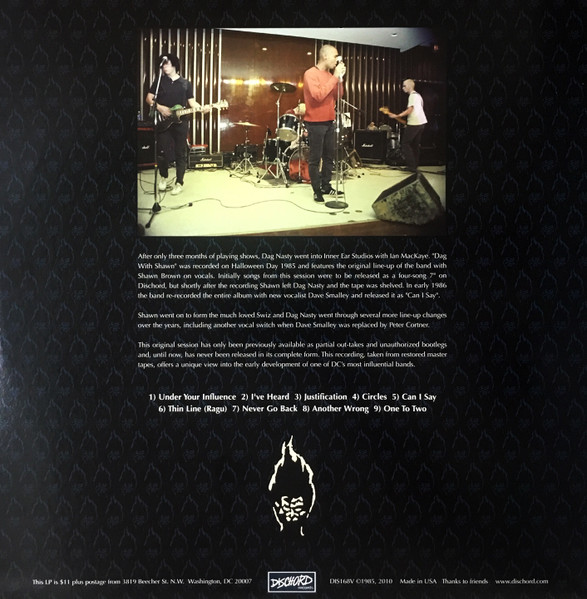 Dag Nasty - Dag With Shawn [Vinyl] | Dischord Records (DIS168V) - 2
