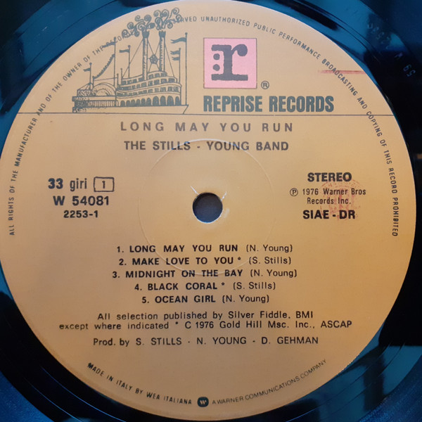 The Stills-Young Band - Long May You Run | Reprise Records (W 54081) - 3