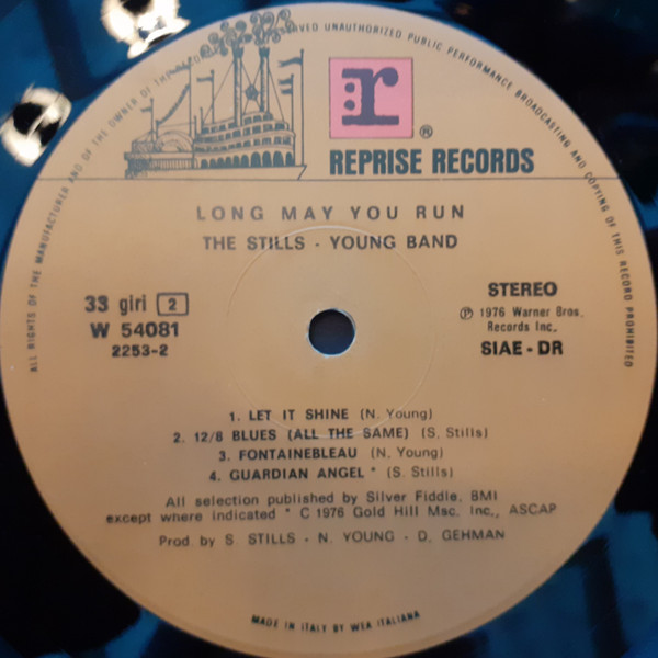 The Stills-Young Band - Long May You Run | Reprise Records (W 54081) - 4
