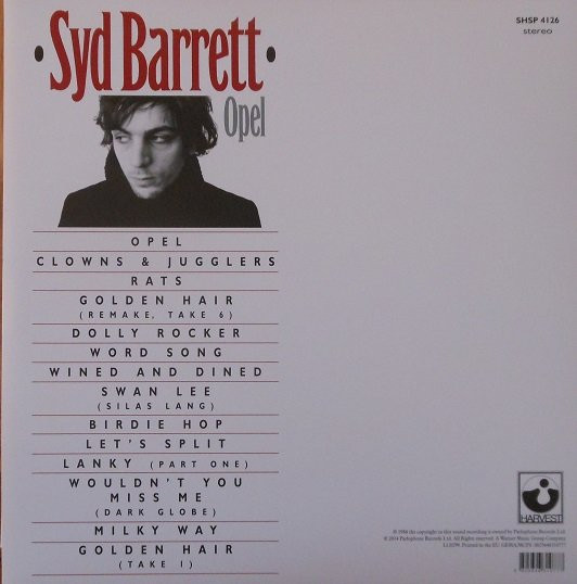 Syd Barrett - Opel | Harvest (SHSP 4126) - 2