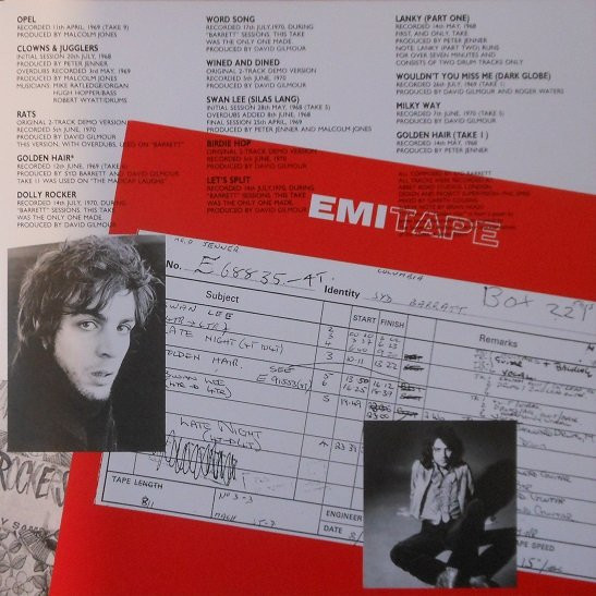 Syd Barrett - Opel | Harvest (SHSP 4126) - 4