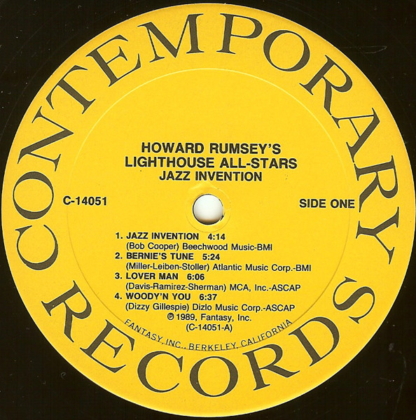 Howard Rumsey's Lighthouse All-Stars - Jazz Invention (40th Anniversary Reunion Concert) | Contemporary Records (C-14051) - 3