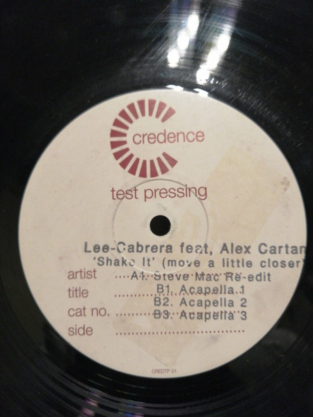 Lee-Cabrera Feat. Alex Cartañá - Shake It (Move A Little Closer) | Credence (12CREDJY 035) - main
