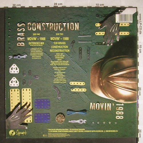 Brass Construction - Movin' - 1988 | Syncopate (12SYX 11) Brass Construction - Movin' - 1988 | Syncopate (12SYX 11)
