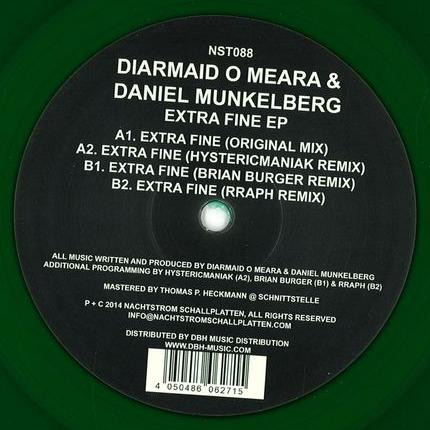 Diarmaid O'Meara & Daniel Munkelberg - Extra Fine Ep | Nachtstrom Schallplatten (NST088)