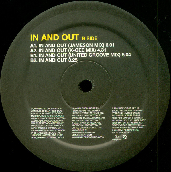3rd Edge - In And Out | Parlophone (7243 551263 6 8) - 2