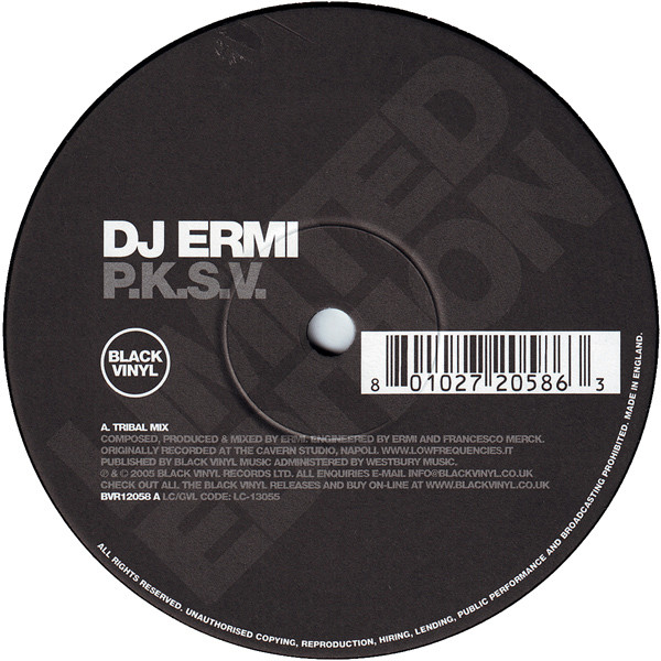 DJ Ermi & Francesco Merck - P.K.S.V. | Black Vinyl Records (BVR12058)