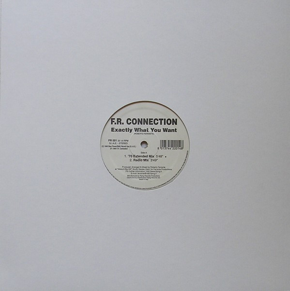 FR Connection - Exactly What You Want | Flying Records (FR 001) FR Connection - Exactly What You Want | Flying Records (FR 001)