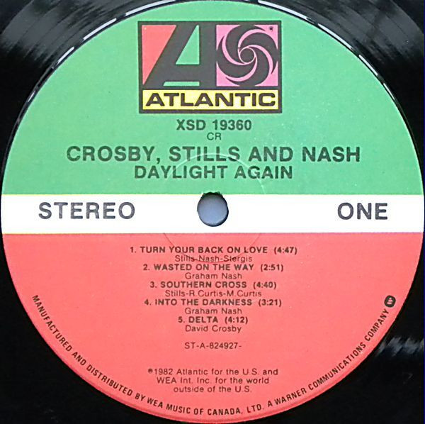 Crosby, Stills & Nash - Daylight Again | Atlantic (XSD 19360) - 3 Crosby, Stills & Nash - Daylight Again | Atlantic (XSD 19360) - 3
