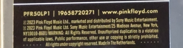 Pink Floyd - The Dark Side Of The Moon | Legacy (196587 20271) - 3