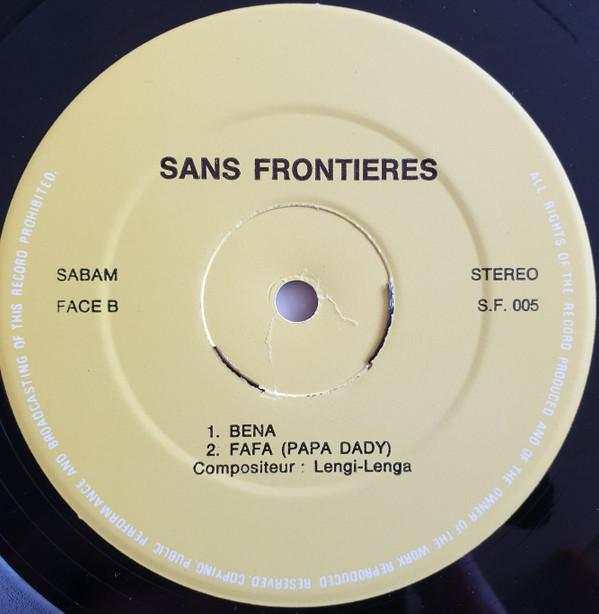 Le Duc Lengi-Lenga Man - Cessez Le Feu | Sans Frontieres (S.F. 005) - 3