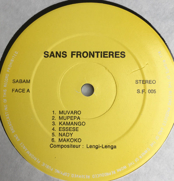 Le Duc Lengi-Lenga Man - Cessez Le Feu | Sans Frontieres (S.F. 005) - 2