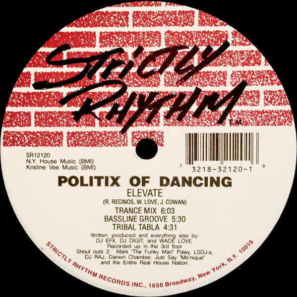 Politix Of Dancing - Tribal Moans / Elevate | Strictly Rhythm (SR12120) - 2