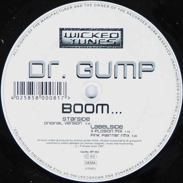 Dr. Gump - Boom... | Wicked Tunes (WT 003) - main
