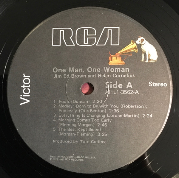 Jim Ed Brown & Helen Cornelius - One Man, One Woman | RCA Victor (AHL1-3562) - 3