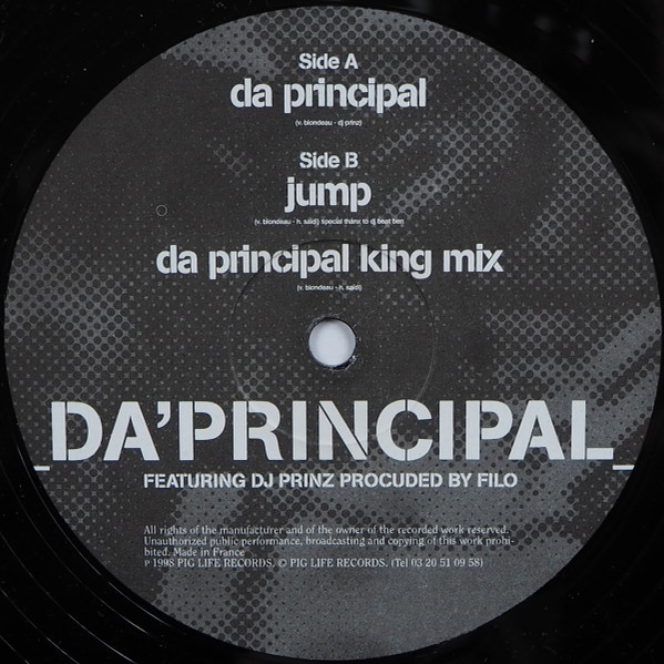 Filo Feat. DJ Prinz - Da Principal | Pig Life Records (PLR-015) - 2