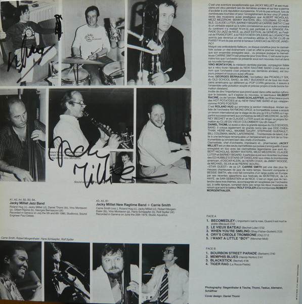 Jacky Milliet Jazz Band Featuring Carrie Smith - Jacky Milliet Jazz Band | Evasion Disques (EB 100 219) - 2