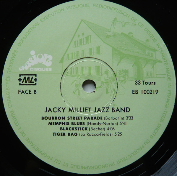 Jacky Milliet Jazz Band Featuring Carrie Smith - Jacky Milliet Jazz Band | Evasion Disques (EB 100 219) - 4