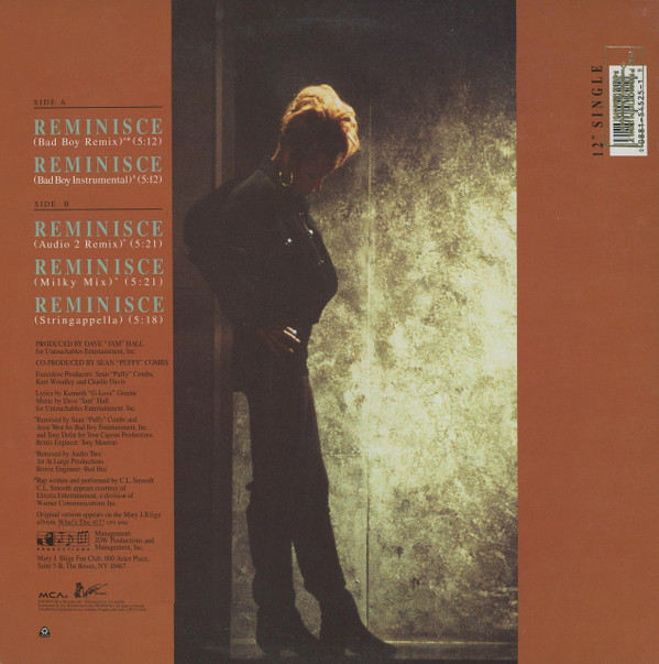 Mary J. Blige - Reminisce | Uptown Records (UPT12 54525) - 2