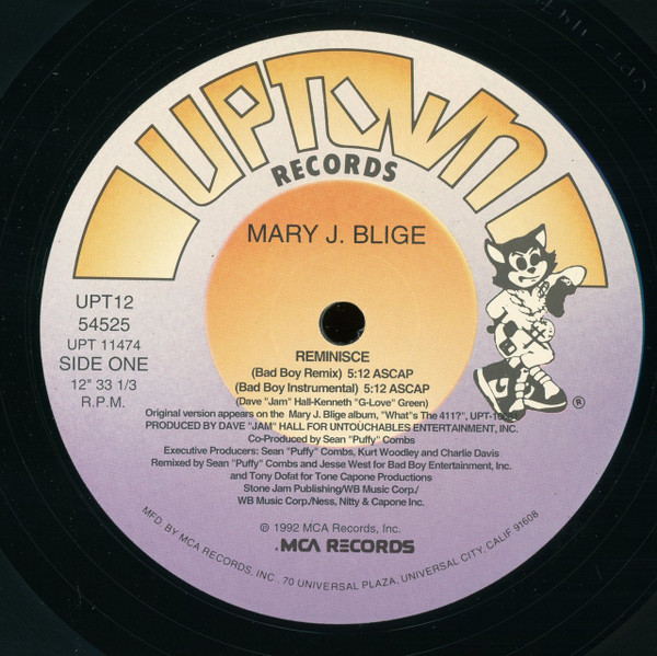 Mary J. Blige - Reminisce | Uptown Records (UPT12 54525) - 3