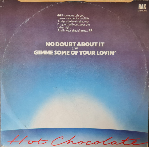 Hot Chocolate - No Doubt About It | RAK (12 RAK 310) - 2