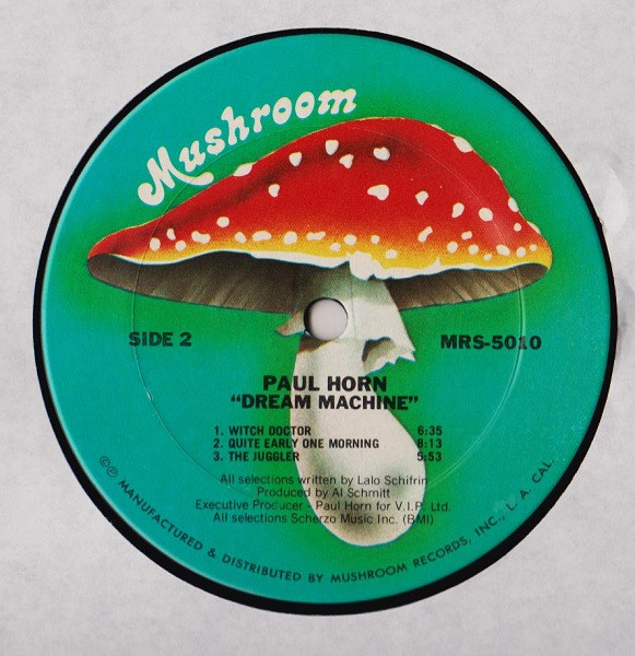 Paul Horn - Dream Machine | Mushroom Records (MRS-5010) - 4