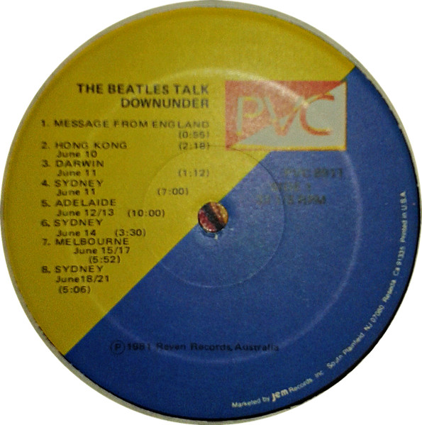 The Beatles - Talk Downunder | PVC Records (PVC 8911) - 3
