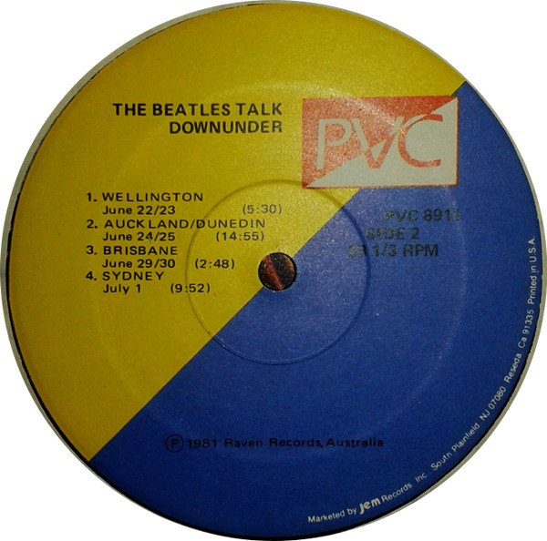 The Beatles - Talk Downunder | PVC Records (PVC 8911) - 4
