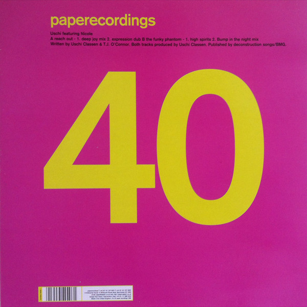 Uschi Classen - Reach Out | Paper Recordings (PAP 040)