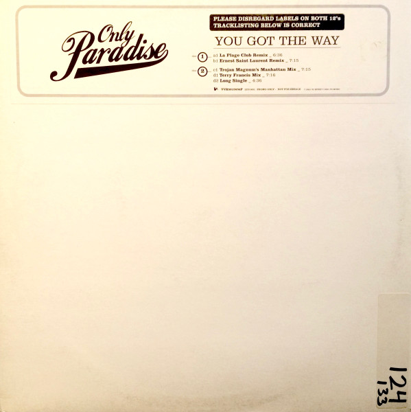 Only Paradise - You Got The Way | V2 (VVR5015856P) - main