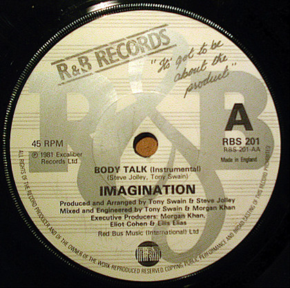 Imagination - Body Talk | R & B Records (RBS 201) - 2