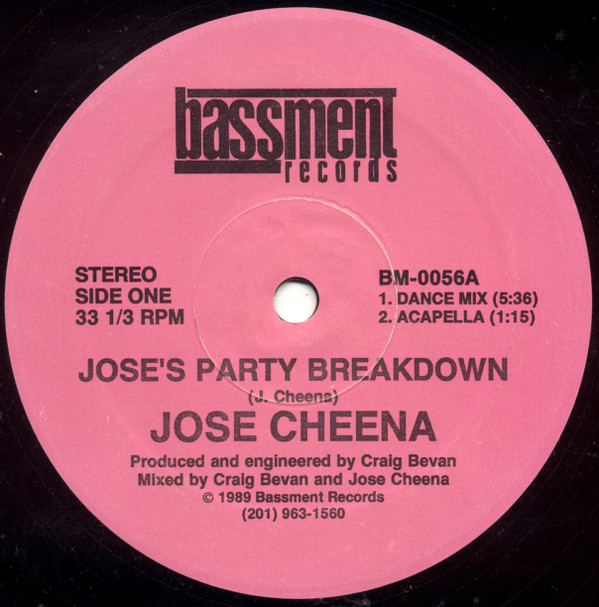 Jose Cheena - Jose's Party Breakdown | Bassment Records (BM-0056)
