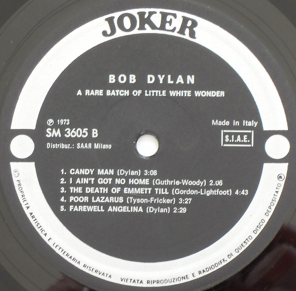 Bob Dylan - A Rare Batch Of Little White Wonder Volume 1 | Joker (SM 3605) - 4 Bob Dylan - A Rare Batch Of Little White Wonder Volume 1 | Joker (SM 3605) - 4