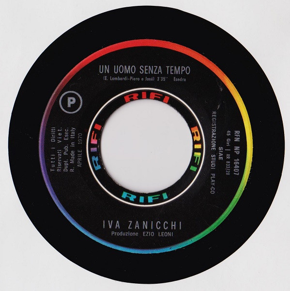 Iva Zanicchi - Un Uomo Senza Tempo | Rifi (RFN-NP 16407) - 3
